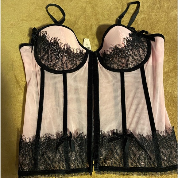 VICTORIA'S SECRET Pink Mesh Bustier Dress